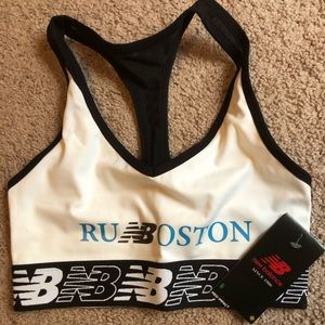*BRAND NEW* New Balance Pace 3.0 Sports Bra Limited Edition White Size S